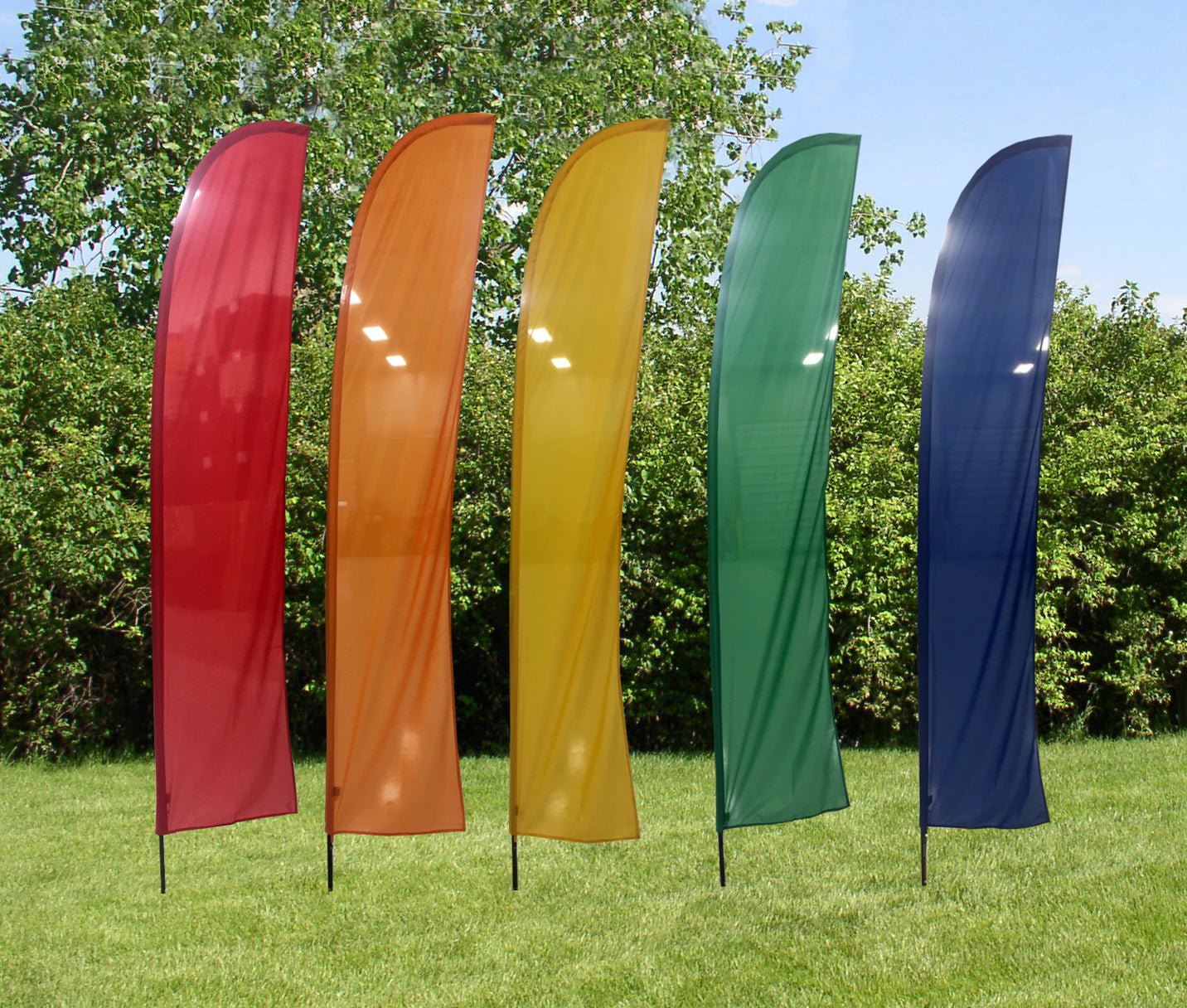 10' Stock Color Sail/Feather Flag Kit – ASAP Event Advertising