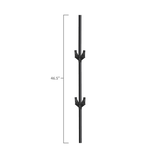 Universal Cluster Pole With Brackets